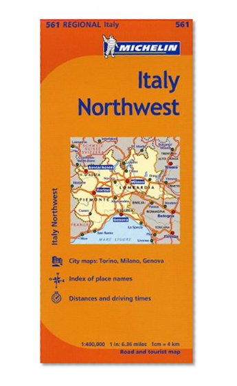 Book Cover Michelin Italy:  Northwest Map 561 (Maps/Regional (Michelin))