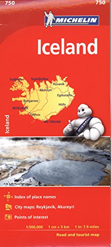 Book Cover Michelin Iceland Map 750 (Michelin Map)