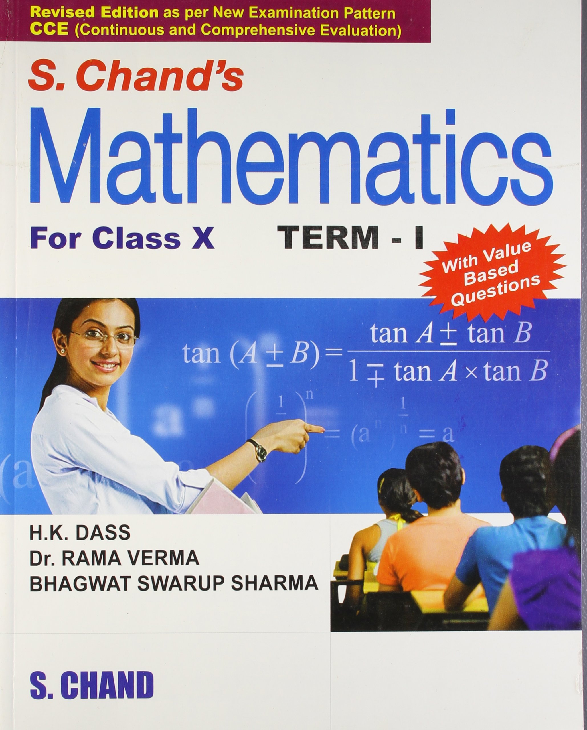 Book Cover S. Chand's Mathematics For Class - 10, Term - I [Perfect Paperback] [Jan 01, 2003] H.K. Dass