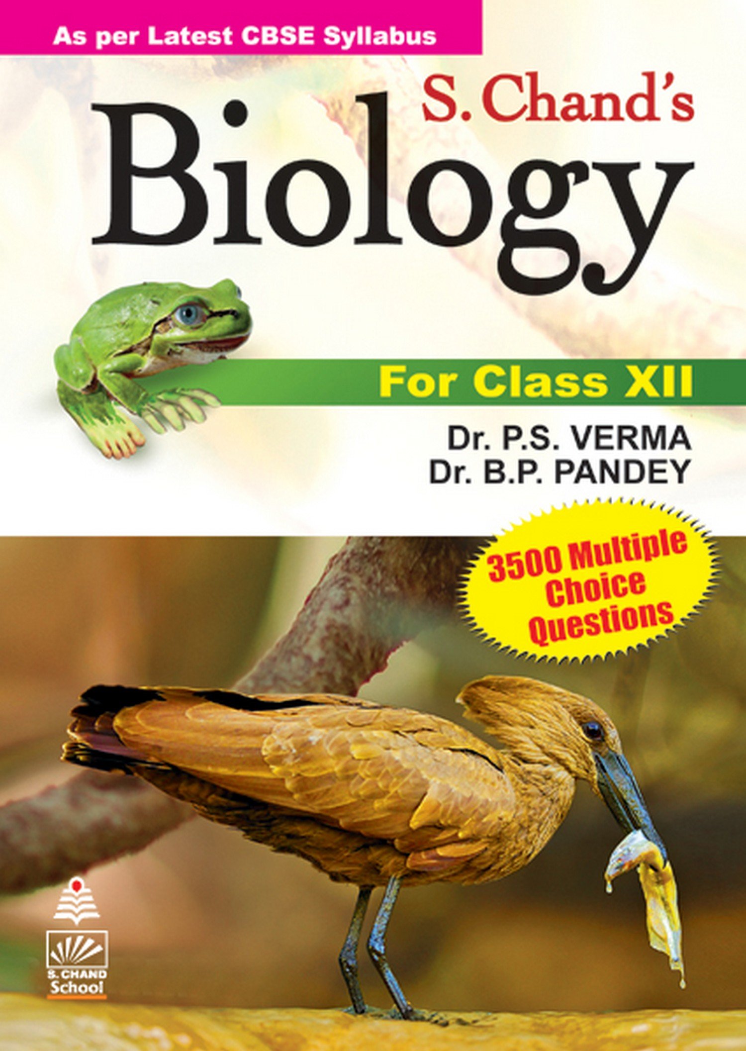 Book Cover S.Chand,S Biology -XII