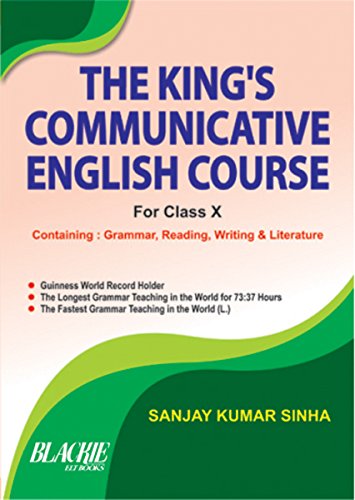 Book Cover The King's Communicative English Course For Class-X