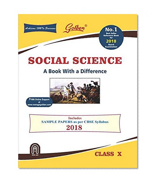 Book Cover Golden Social Science: With Sample Papers Class - 10, Term 1 and 2