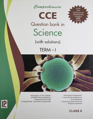 Book Cover Comprehensive CCE Question Bank in Science (with solutions) Term-I X