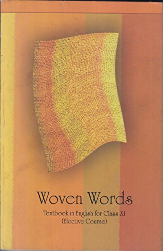 Book Cover Woven Words Textbook in English for Class - 11 (Elective Course) - 11074