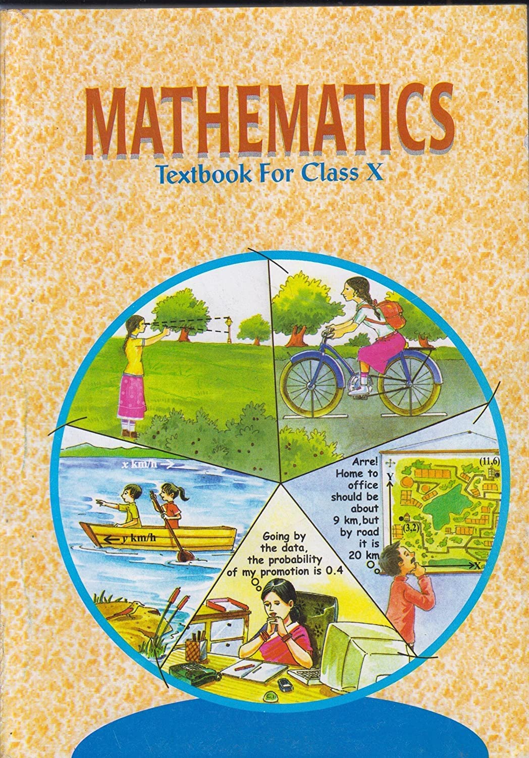 Book Cover Mathematics Textbook for Class - 10 - 1062