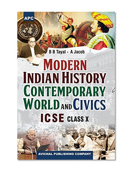Book Cover Modern Indian History, Contemporary World & Civics Class- X