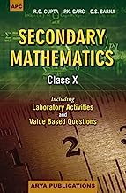 Book Cover Secondary Mathematics Class- X
