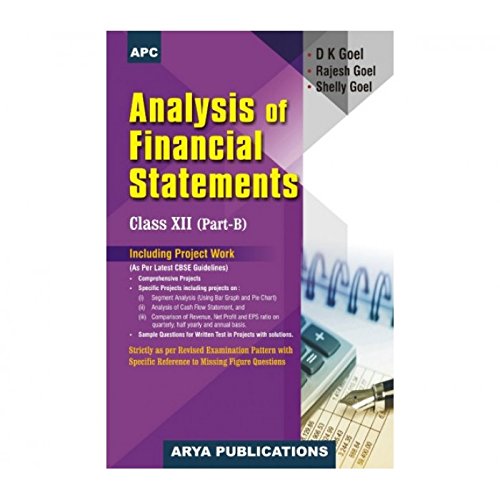 Book Cover Analysis of Financial Statement Class - XII (Part - B)