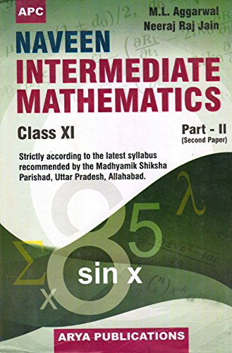 Book Cover Naveen Intermediate Mathematice Part-II (Second Paper) Class-XI (Uttar Pradesh board)
