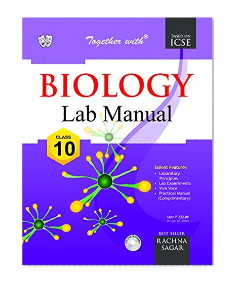 Book Cover Together With ICSE Lab Manual Biology - 10