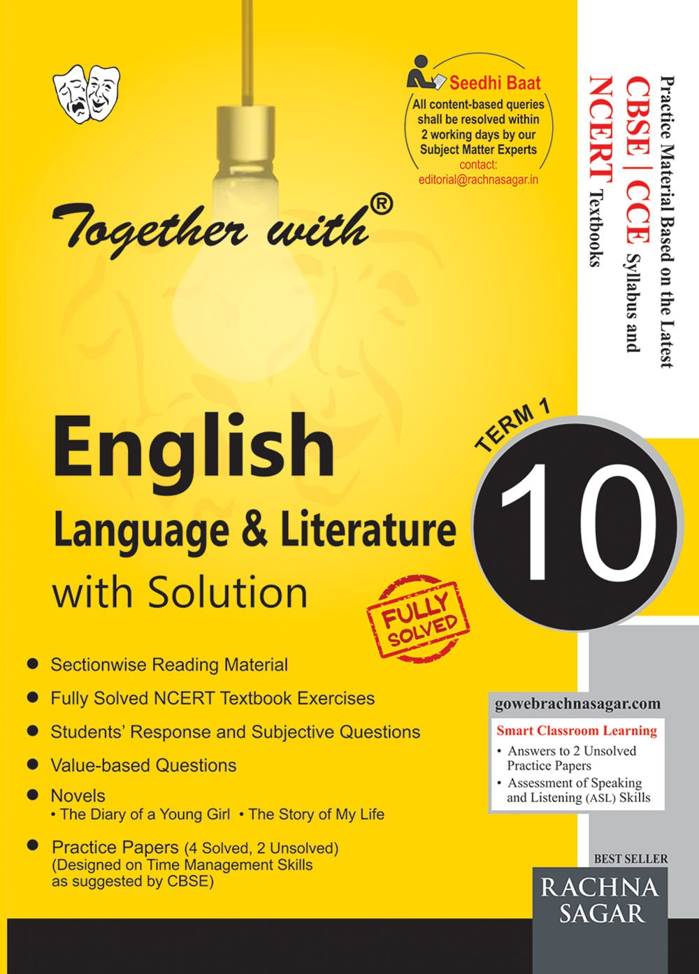 Book Cover Together With English Language & Literature with sol (Term 1) - 10