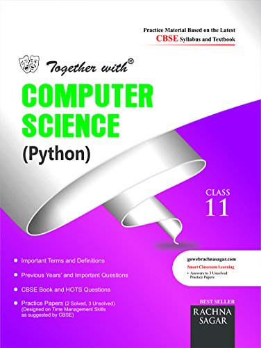 Book Cover Together With CBSE Practice Material/Sample Papers for Class 11 Computer Science Python for 2018 Exam