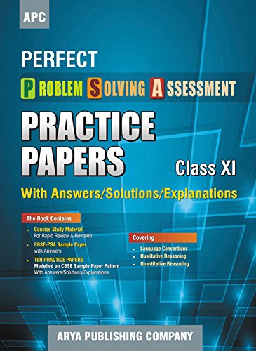 Book Cover Perfect PSA (Practice Papers) Class- XI