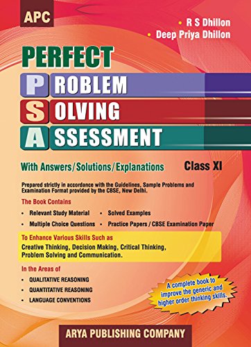 Book Cover Perfect Problem Solving Assessment with Answers/Solutions/Explanations Class-XI