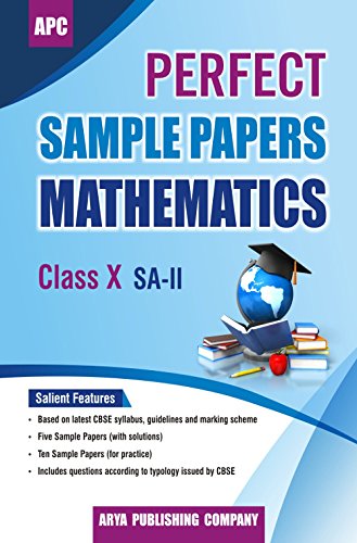 Book Cover Perfect Sample Papers Mathematics Class X (SA-II)