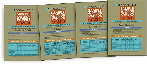 Book Cover Oswaal CBSE Sample Question Papers of English Core, Physics, Chemistry, Maths for Class 11