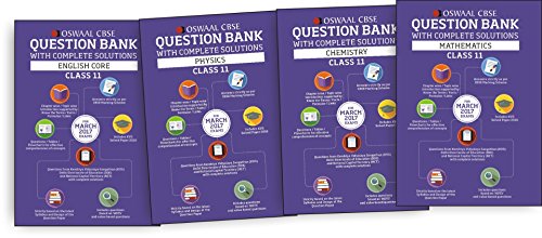 Book Cover Oswaal CBSE Question Bank with Complete Solutions of English Core, Physics, Chemistry & Maths for Class 11