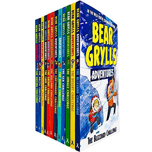 Book Cover Bear Grylls Complete Adventure Series 12 Books Collection Set