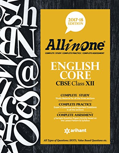 Book Cover CBSE All in One English Core Class 12