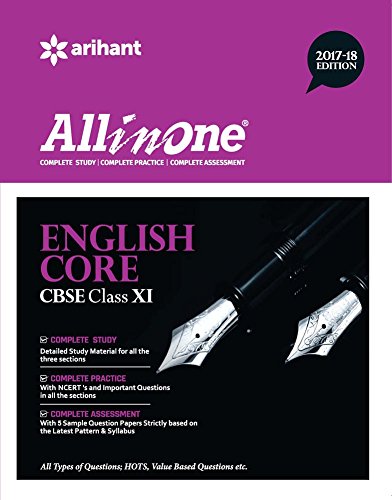 Book Cover All in One ENGLISH CORE CBSE Class 11th 2017-18