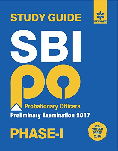 Book Cover SBI PO Phase-1 Preliminary Examination Study Guide 2017