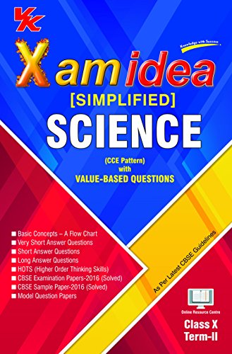 Book Cover Xam Idea (Simplified) Science Term-2 Class 10 (Old Edition)