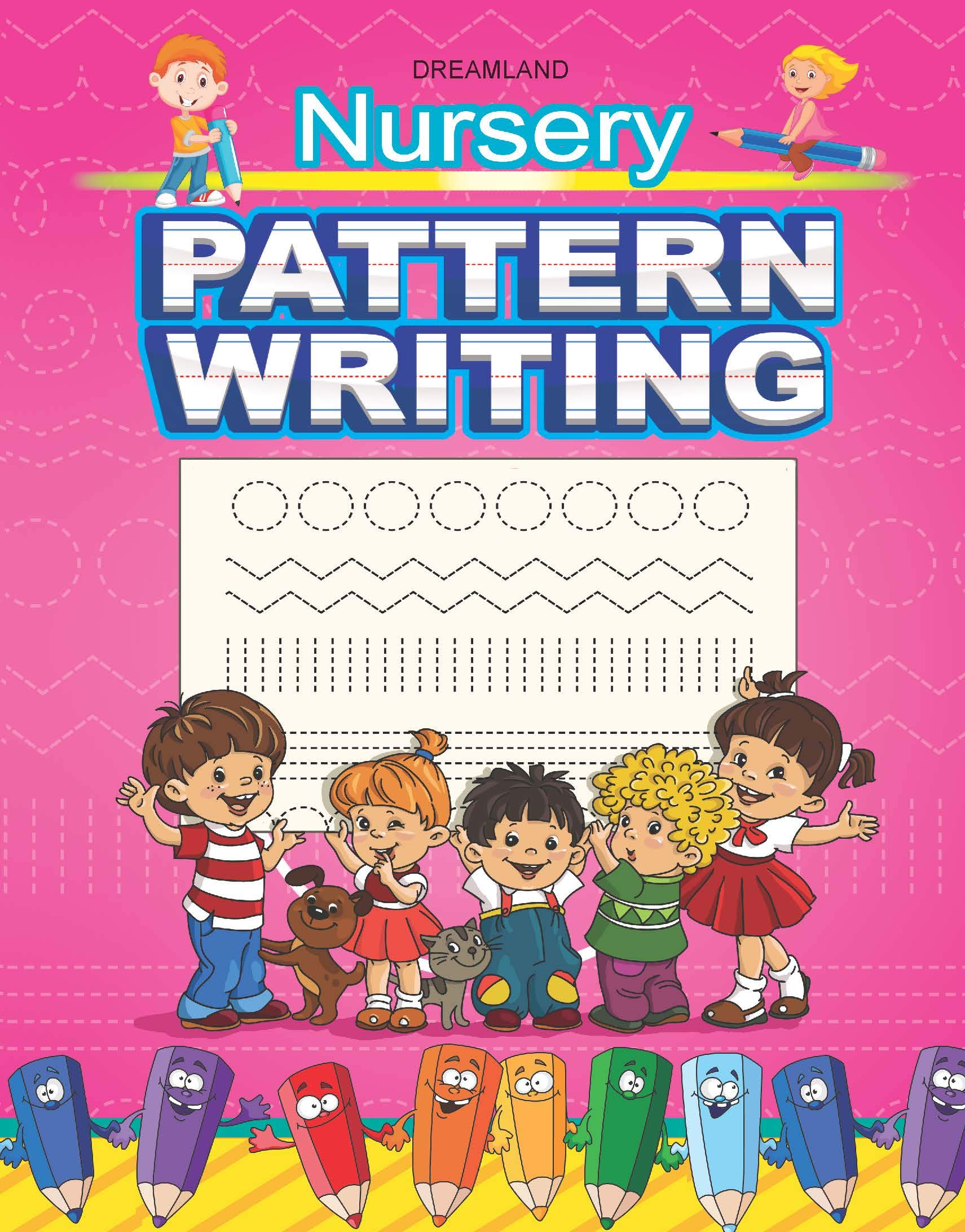 Book Cover Nursery Pattern Writing [Paperback] Dreamland Publications