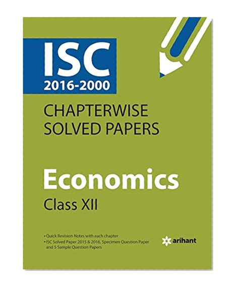 Book Cover ISC Chapterwise Solved Papers Economics class 12th