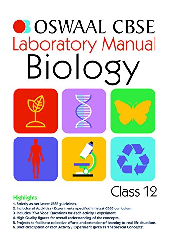 Book Cover Oswaal CBSE Laboratory Manual for Class 12 Biology (Old Edition)