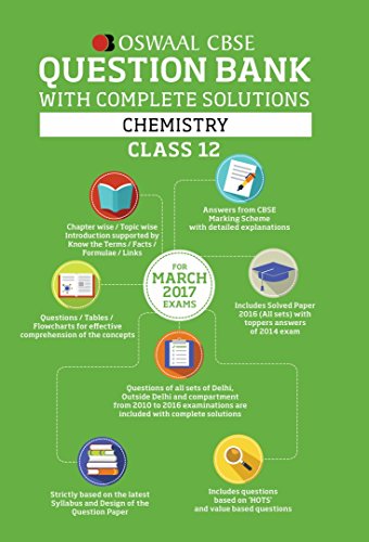 Book Cover Oswaal CBSE Question Bank with Complete Solutions for Class 12 Chemistry (For 2017 Exams)