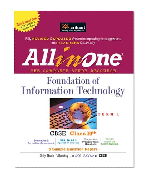 Book Cover CBSE All-in-One Foundation of Information Technology Class 10th Term - 1
