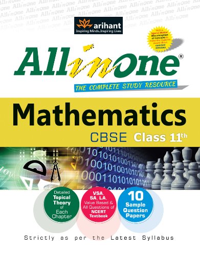 Book Cover CBSE All in One Mathematics for Class 11th