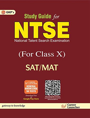 Book Cover STUDY GUIDE NTSE (FOR CLASS X) SAT/MAT