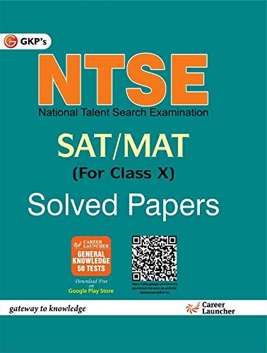 Book Cover NTSE For Class X Solved Paper SAT+MAT English Language