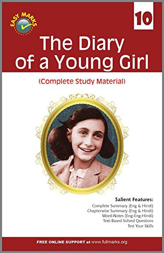 Book Cover THE DIARY OF A YOUNG GIRL CLASS 10 (COMPLETE STUDY MATERAL)