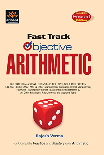 Book Cover Fast Track Objective Arithmetic [Paperback] [Jan 01, 2014] Rajesh Verma
