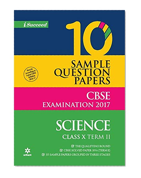 Book Cover CBSE 10 Sample Question Paper Science for Class 10th Term2