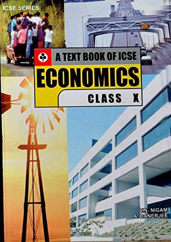 Book Cover Text Book of ICSE Economics Class 10