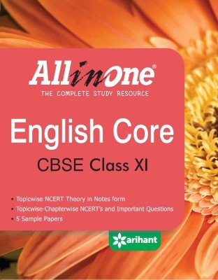Book Cover Cbse All in One English Core Class 11th