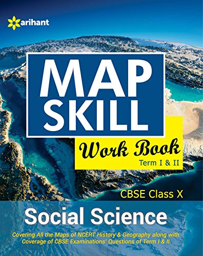 Book Cover Map Skill WorkBook CBSE Social science 10th Term I & II