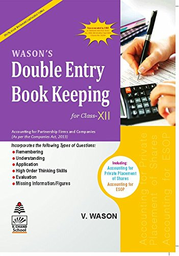 Book Cover Double Entry Book Keeping Financial Accounting Class 12