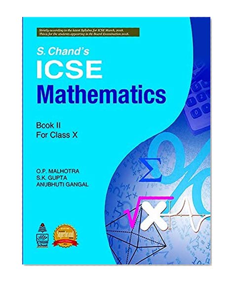 Book Cover S.Chand's ICSE Mathematics Book II for Class X