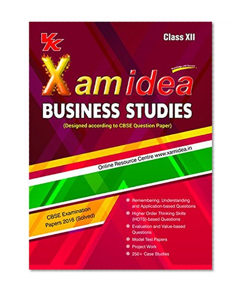 Book Cover Xam Idea Business Studies Class 12