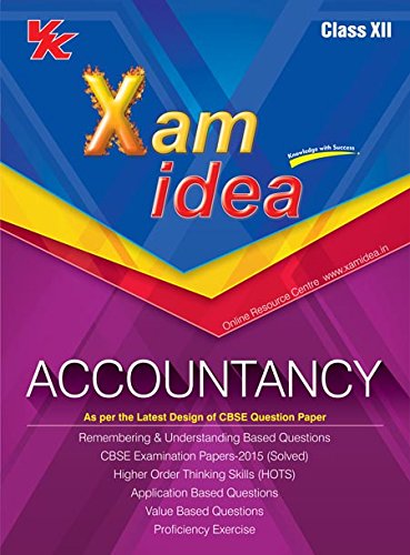 Book Cover Xam Idea Accountancy Class 12