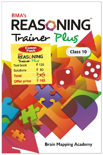Book Cover Reasoning Trainer Plus for Class - 10 - Combi (Text Book/Sol Book)
