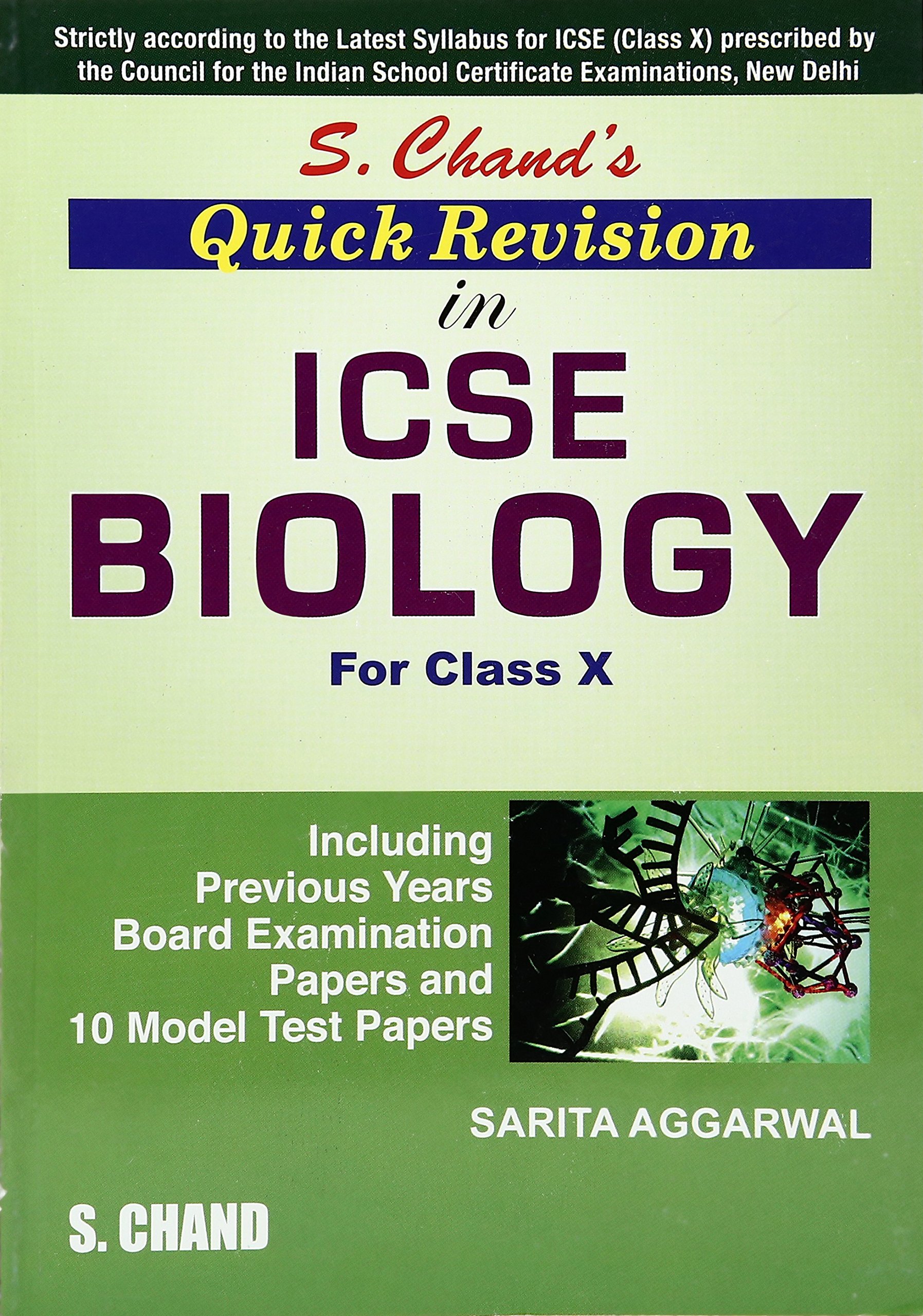Book Cover S. Chand's Quick Revision in ICSE Biology for Class X