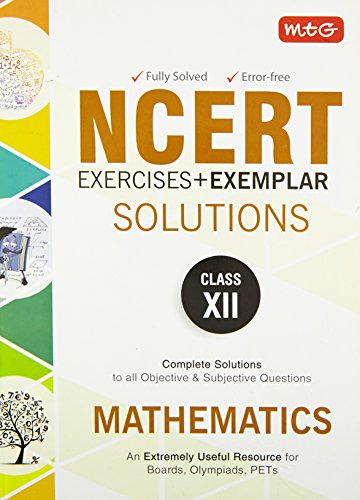 Book Cover NCERT Exercises + Exemplar Solutions Mathematics - Class 12