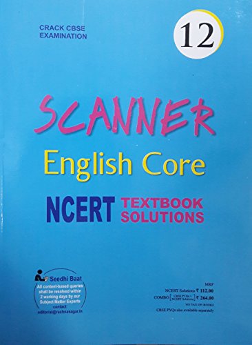 Book Cover Together with Enriched CBSE Scanner English Core-12