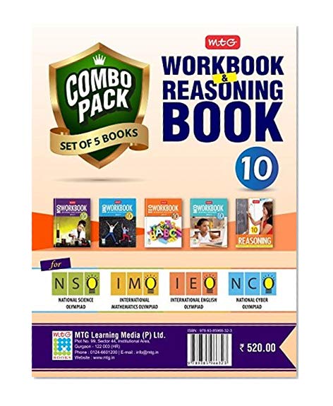 Book Cover Class 10: Work Book and Reasoning Book Combo for NSO-IMO-IEO-NCO