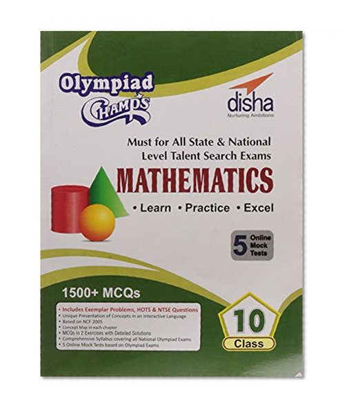 Book Cover Olympiad Champs Mathematics Class 10 with 5 Mock Online Olympiad Tests
